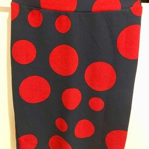 NWOT LuLaRoe Cassie Skirt - POLKADOTS!